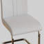 Chaises de salle à manger modernes, chaise d'appoint rembourrée en similicuir à haut dossier avec pieds en métal argenté-1320193370-1320193382-1320193383
