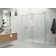 Nova 72 in. x 40 in. x 78 in. 90-degree Fully Frameless Sliding Glass Shower Enclosure