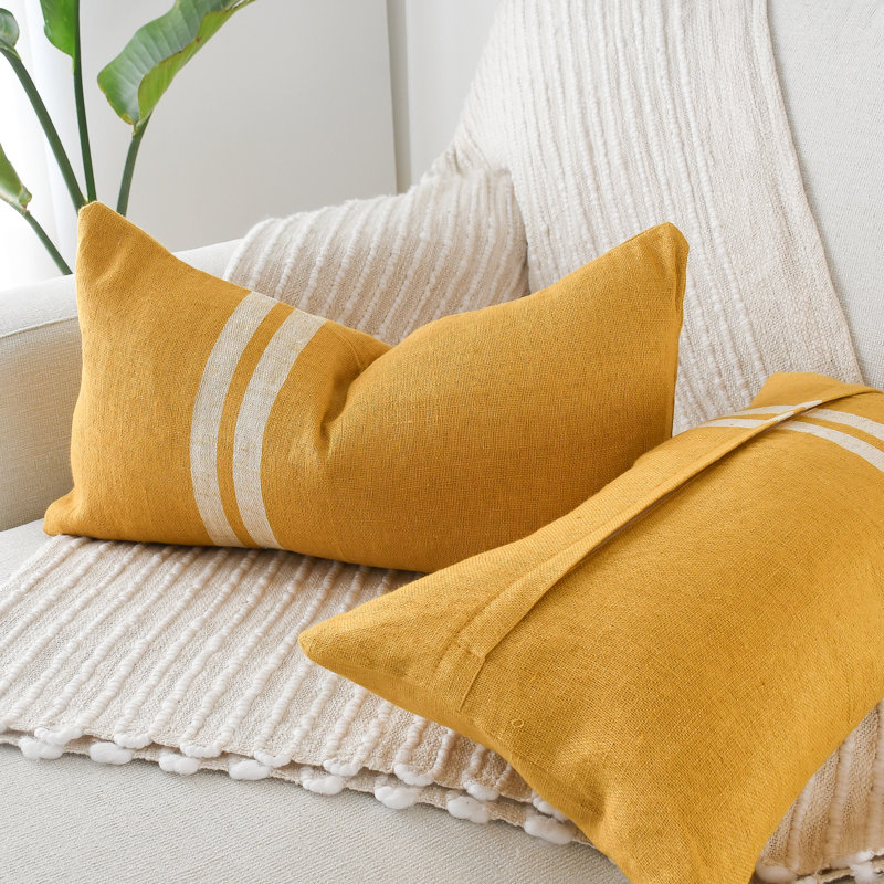 Textured Linen Lumbar