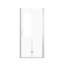Porte de douche pliante de 31 à 30 po x 72 po, verre trempé de 1/4 po (6 mm), cadre en aluminium chromé, film antidéflagrant-125502002
