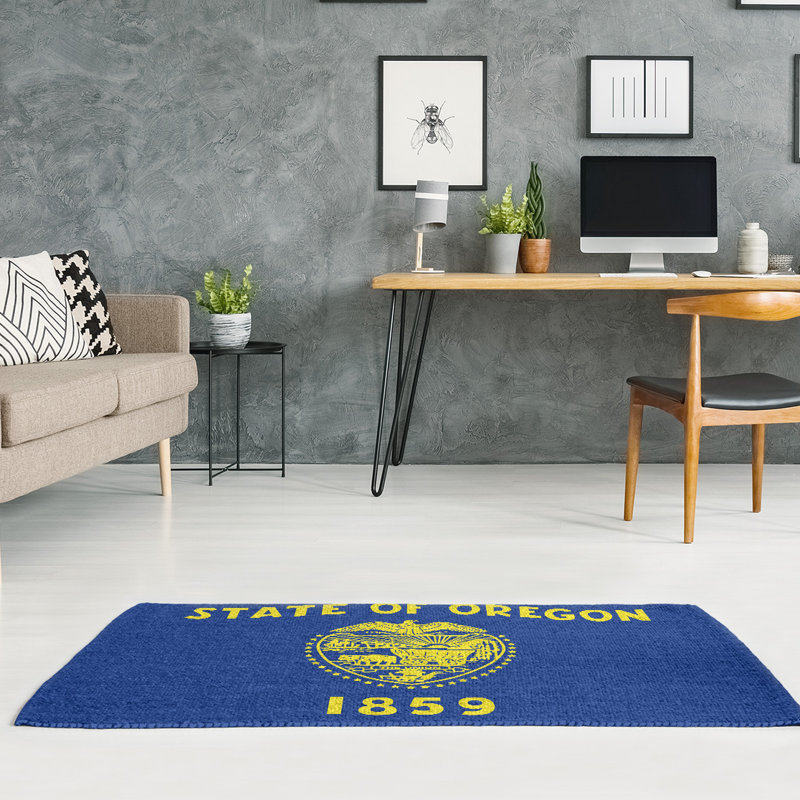 Tapis bleu de chenille oregon, Rectangle 2 pi x 3 pi