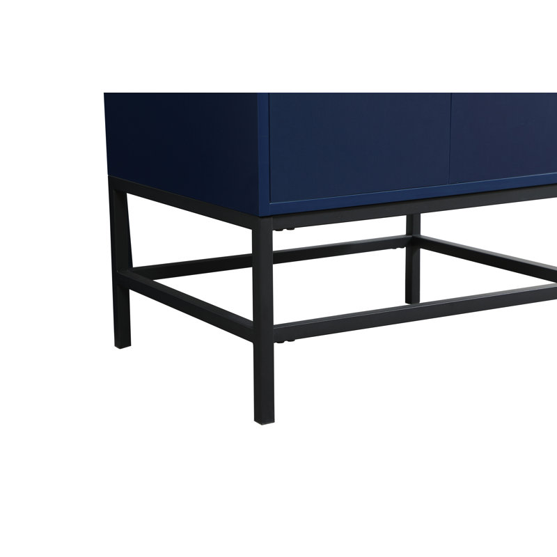 Ensemble de meuble-lavabo simple 24 po Eugene, bleu
