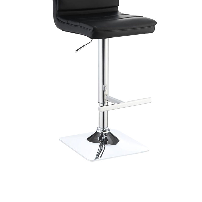 De 2 tabourets de bar contemporains - rembourrés avec un rembourrage élégant et un repose-pieds carré complet avec repose-pieds réglable en hauteur pour une utilisation polyvalente dans un ajout chic à la décoration