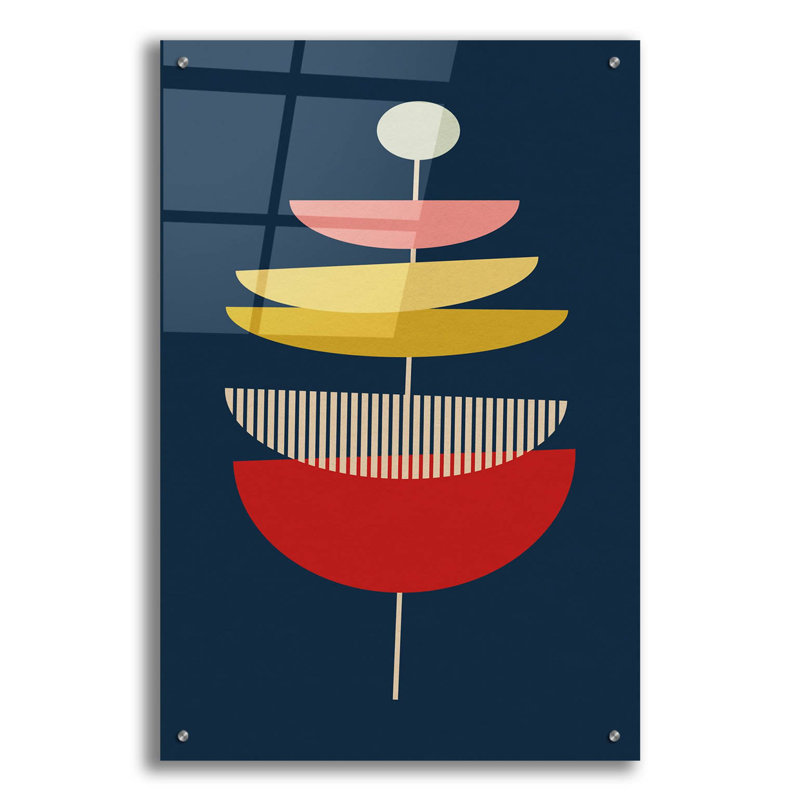 Mid Century Modern 5 par Gary Williams, H 36 po x l 24 po x P 0,2 po