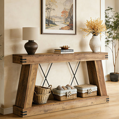 70.9" Farmhouse Console Table