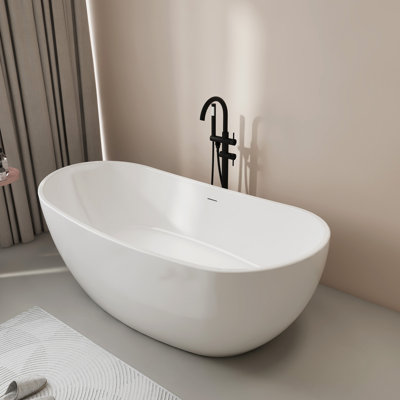 60" X 31.5" Acrylic Freestanding Bathtub