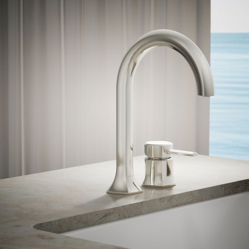 Occasion 2.25" W x 3.38" H Bathroom Faucet Handle, Polished Nickel