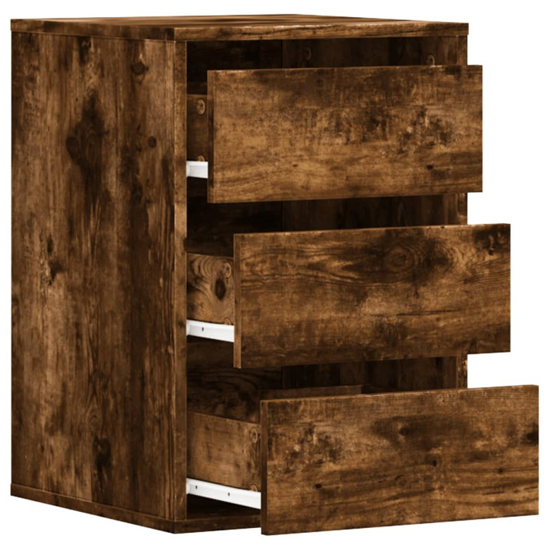 Asmarina Rectangle Accent Chest, Smoked Oak, 58cm H x 40cm W x 41cm D