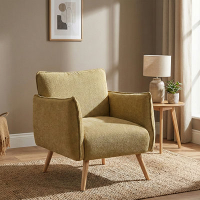 Piper Upholstered Soft Touch Fabric Armchair