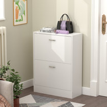 Freestanding Shoe Storage Cabinet for Entryway, Wooden Narrow Shoe Rack  Organizer - On Sale - Bed Bath & Beyond - 38005403