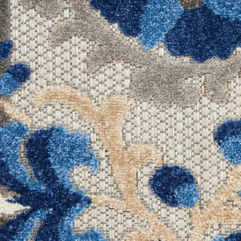 Floral Area Rug, Rectangle 160 x 226cm