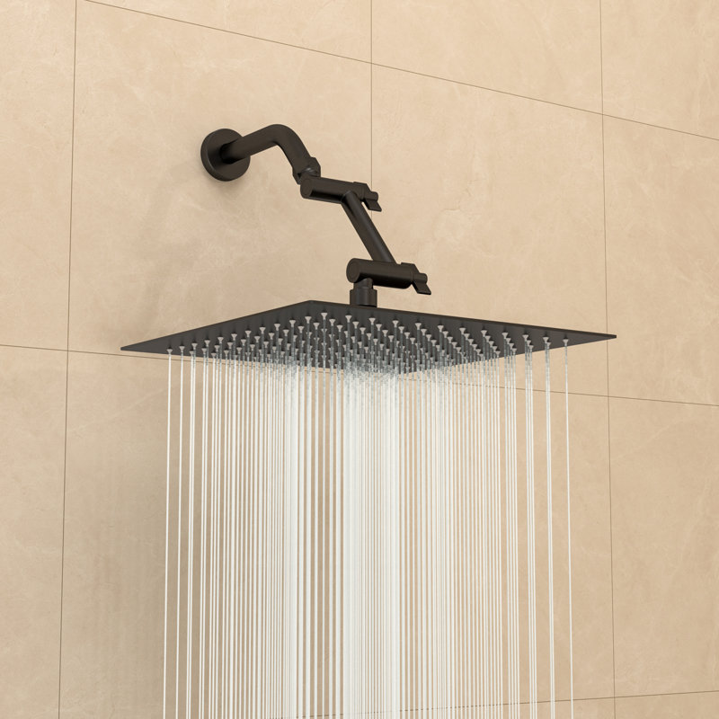 Rain Rain Shower Head 1.8 GPM GPM, Matte Black