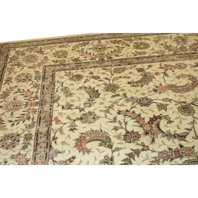 Tapis rectangulaire noué à la main