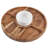 Fitz and Floyd Charcuterie 3 Part Magnetic Wood Serving Board