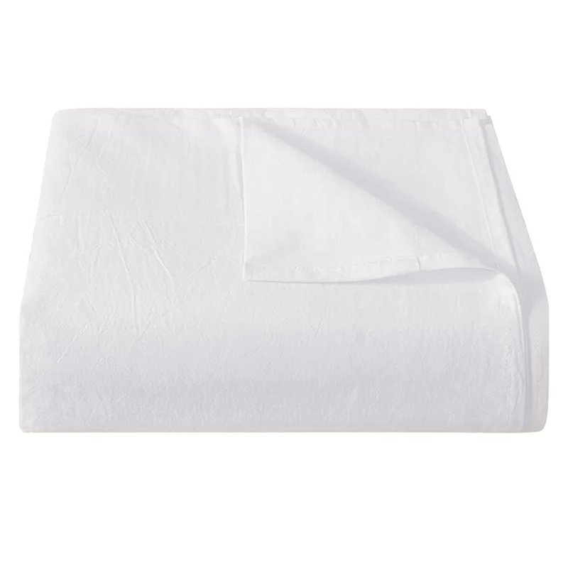 Ixzel Super Soft Egyptian Brushed Cotton Flat Sheet, Kingsize (5')