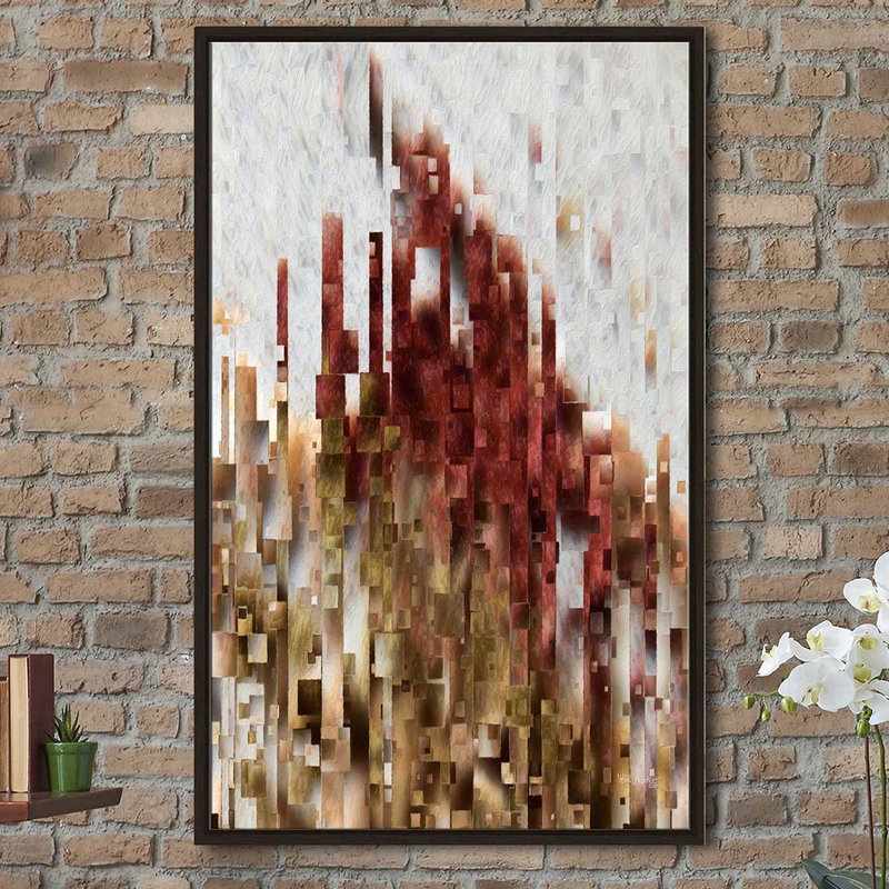 «Philippins 4: 7 The Peace Of God» par Mark Lawrence - reproduction, Cadre flottant espresso, H 43,5 po x l 27,5 po x P 2 po