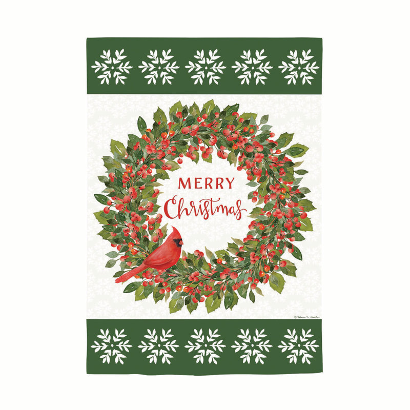 Drapeau de Noël cardinal moire de Noël