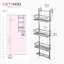 Serviteur de douche au-dessus de la porte, organisateur de suspension réglable avec porte-savon, 4 niveaux (argent)-554942277