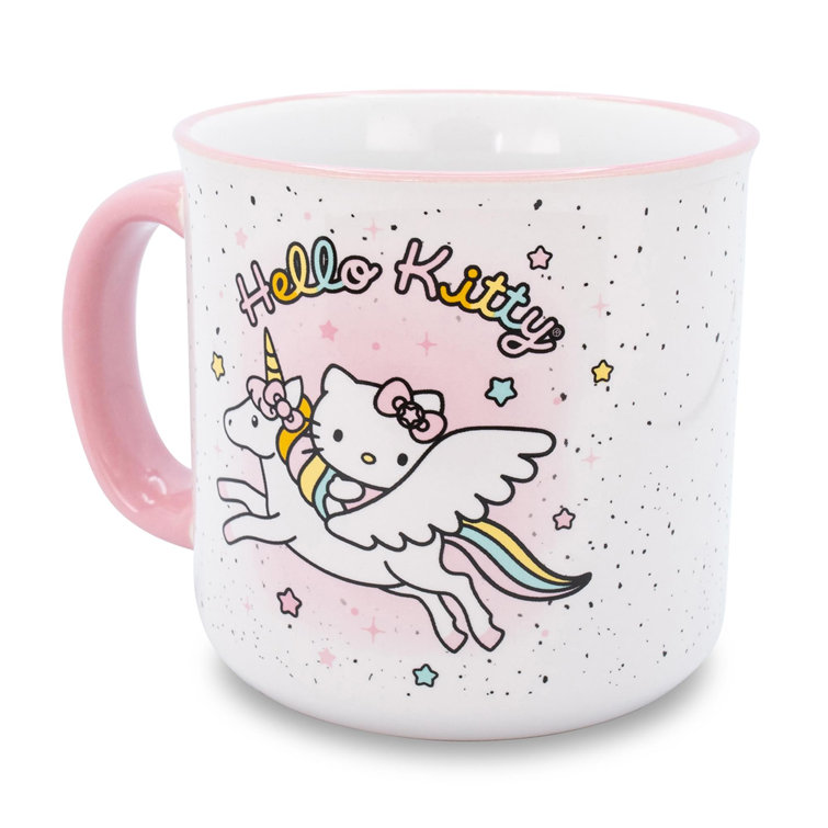 Silver Buffalo Hello Kitty kawaii Tokyo Allover Icons Ceramic Stacking Mug