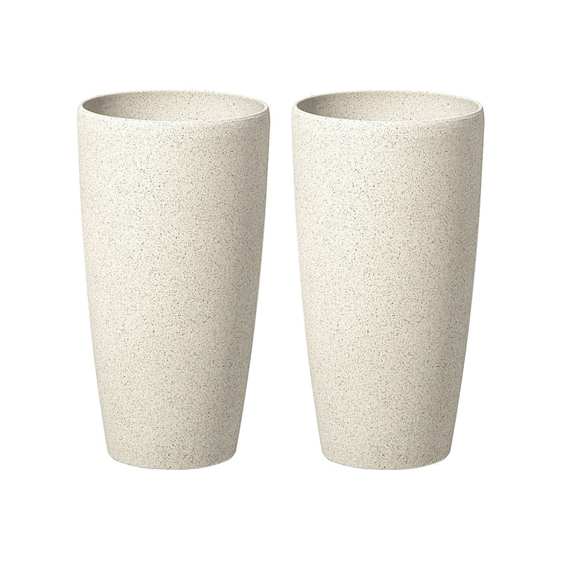 Livina Pot Planter, Beige, 23cmH x 23cmW x 43cmD