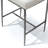 Corrinne Hammered Forged Steel Upholstered Counter Height Solid Back Chair-1698230748