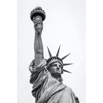 Statue de la Liberté, noir et blanc 3, Closer