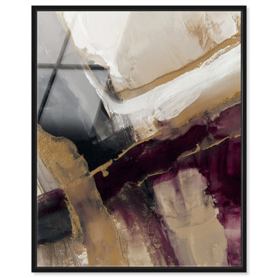 "Royal Alchemy II", reproduction d'art acrylique encadrée par Art Remedy, cadre noir, 24 x 30