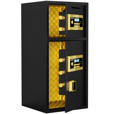 5.0 Cubic Feet Hotel Safe With Coin Slot - , Waterproof Hidden Code Function Double Door For Home, Office Door, Coin-operated