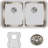 Lustertone 30.75" L x 18.5" W Double Basin Undermount Kitchen Sink Kit