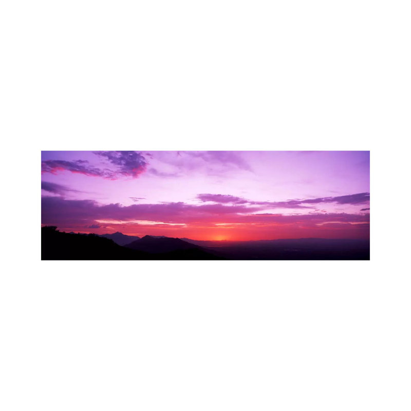 Clouds Over Mountains, Sierra Estrella Mountains, Phoenix, Arizona, USA - Wrapped Canvas Panoramic Print