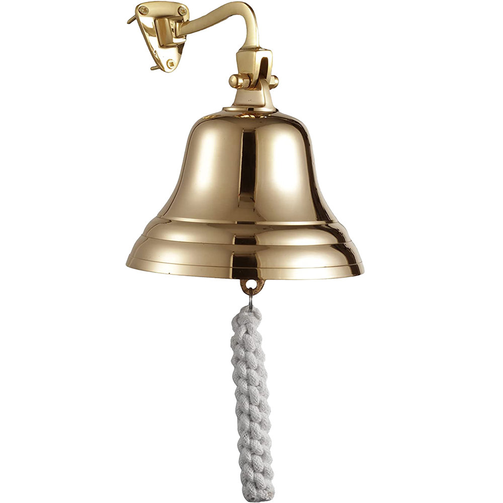 Last Orders Bell Wall Mounted Nautical Themed Brass Ship Bell Hanging Doorbell Home Bar Accessories