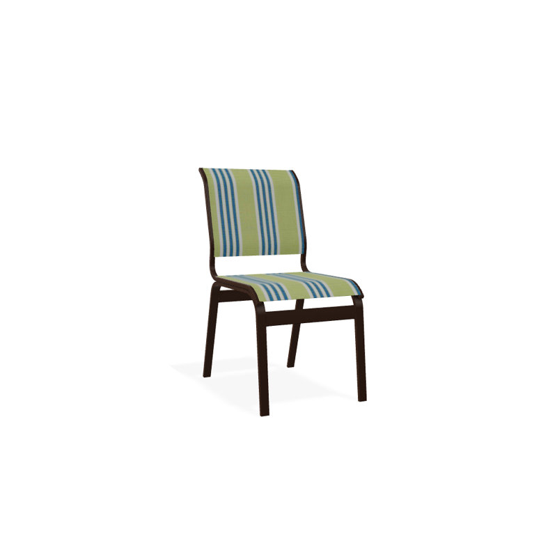 Chaise d'appoint de salle à manger Hiraku, Kona texturé, Lime