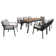Chaise de patio avec coussin Ajai