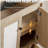 Bathroom vanity with sink  Modern Bathroom Vanity with Ceramic Basin 1 Drawer, Free Standing Bathroom Storage
