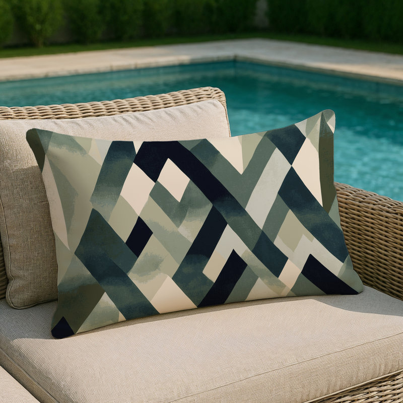 Celestial Maze Indoor And Outdoor Throw Pillow, Rectangle 14"H x 20"W