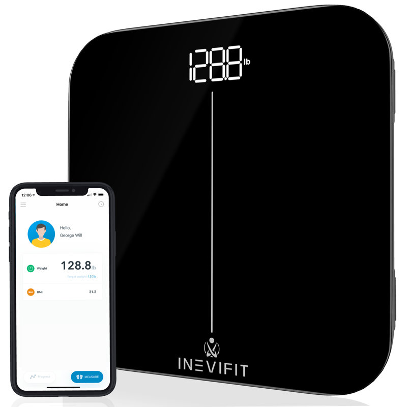 INEVIFIT Smart Digital Bathroom Scale, Black