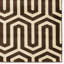 Tapis ivoire / chocolat à motif géométrique Felicia-1347252269