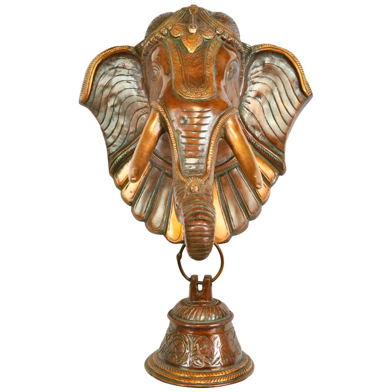 Masque mural avec cloche Lord Ganesha