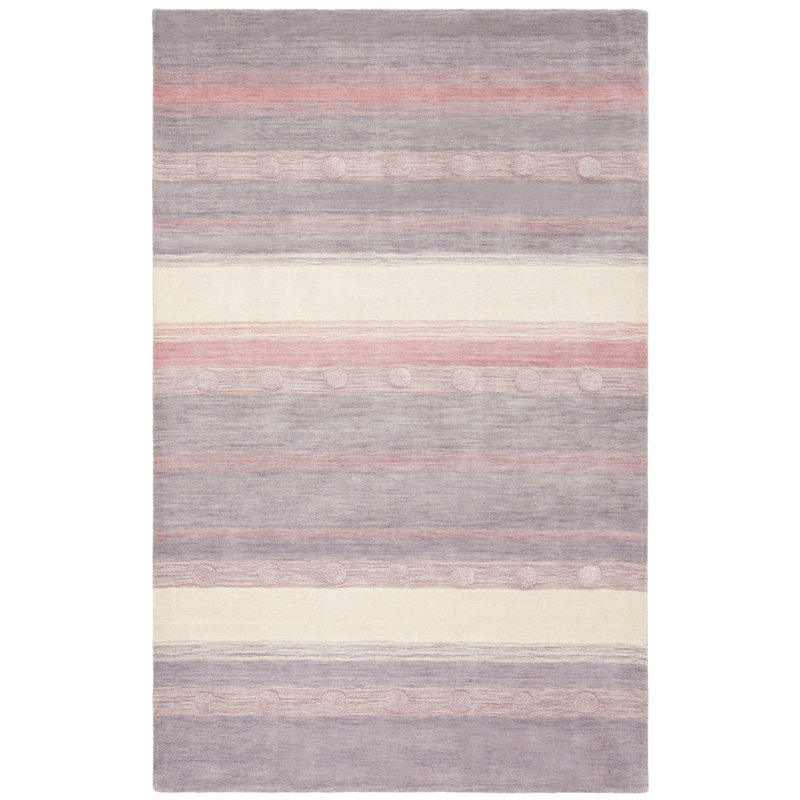 Gosselin Kids Hand Loomed Wool Rug, Rectangle 5' x 8'