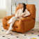 Fauteuil inclinable confortable et réglable en bois massif