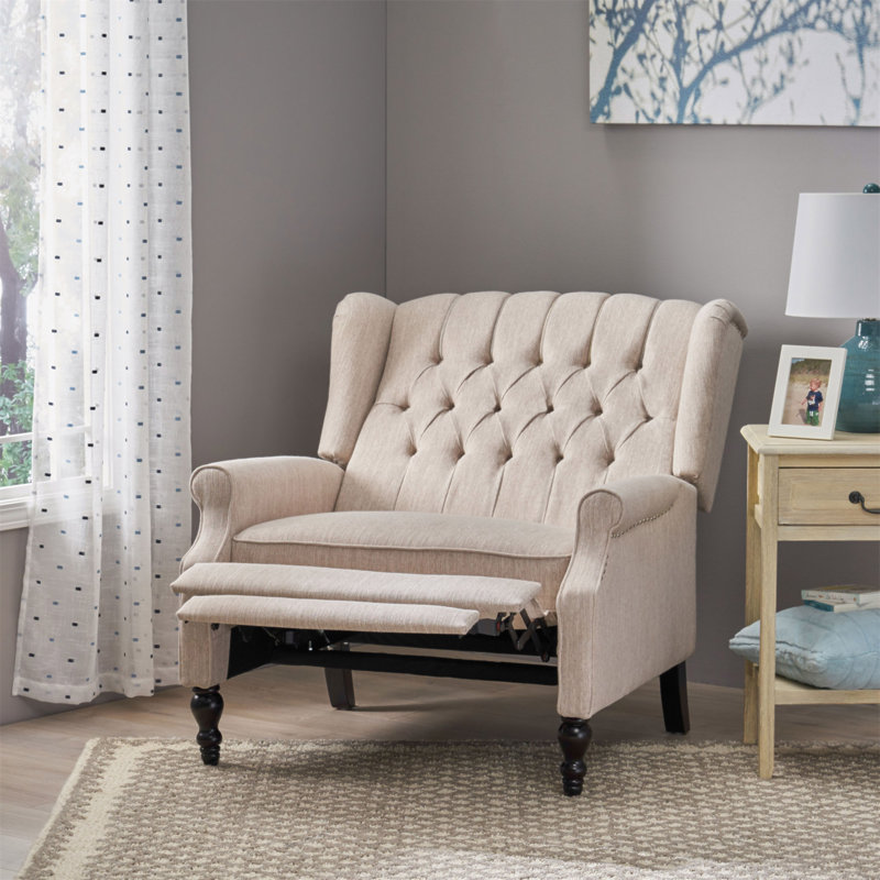 ONE AND HALF SEATER RECLINER, Beige