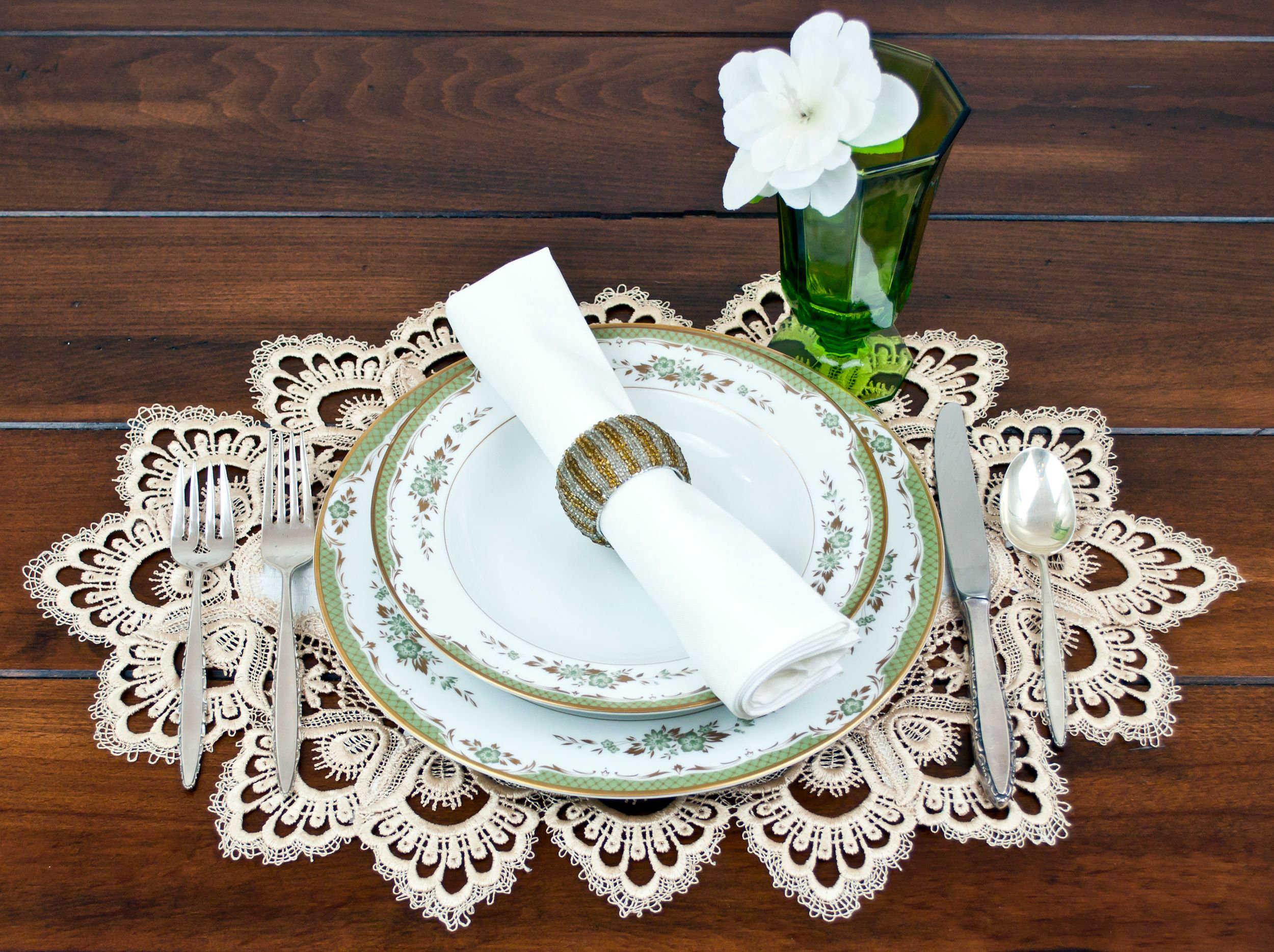 House of Hampton® Colfontaine Gold and Ivory Jacquard European Peacock