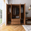 Armoire-penderie 4 portes avec 2 tiroirs-862066133