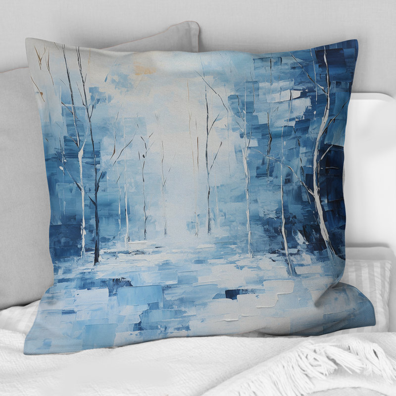 Coussin Snow Winters Solitude II - Snow