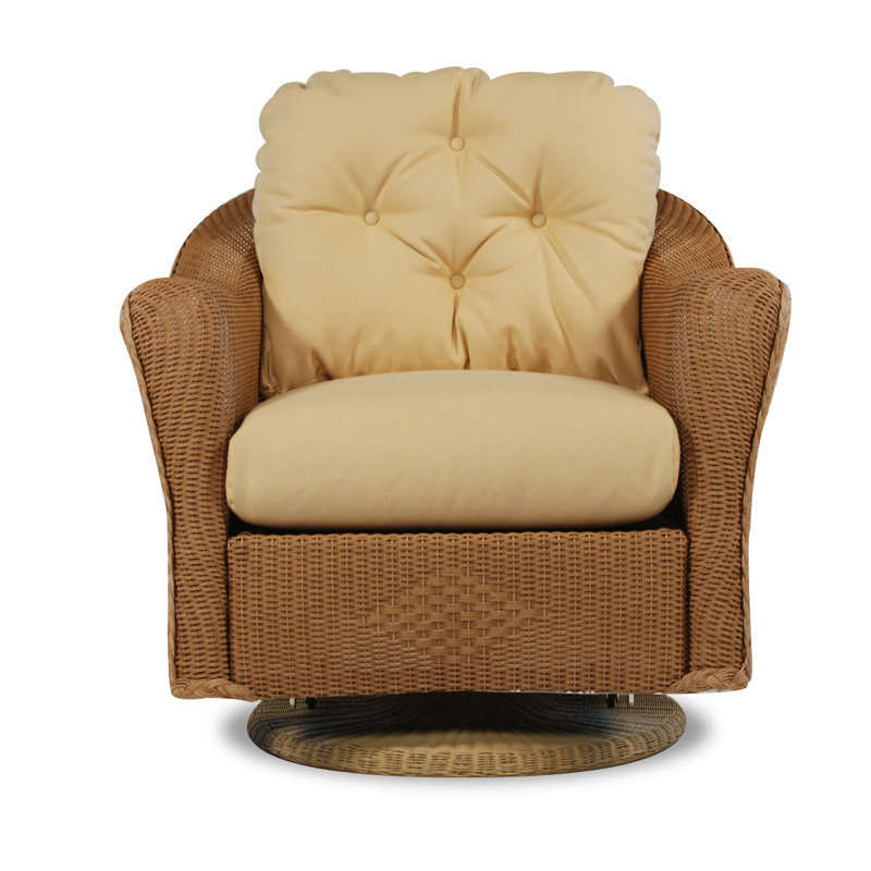 Reflections Outdoor Glider, White, Demo Oatmeal