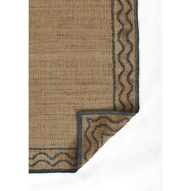 Erin Gates by Momeni Orchard Ripple Slate Hand Woven Wool and Jute Area Rug, Rectangle 8' x 10'