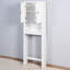 Armoire de salle de bain au-dessus de la toilette - assurance de la qualité, tablette réglable, blanc, rangement surdimensionné de 23,9 x 7,71 x 67,37 pouces, finition blanche,
