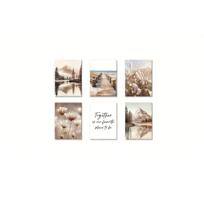 6 Piece Wall Art on Canvas