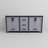 Dark Grey Double Bath Vanity 72 In. W X 22 In. D, With White Quartz Top-855766878