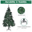 Arbre de Noël artificiel pliable pour décoration de fête-1013963951-1013963936